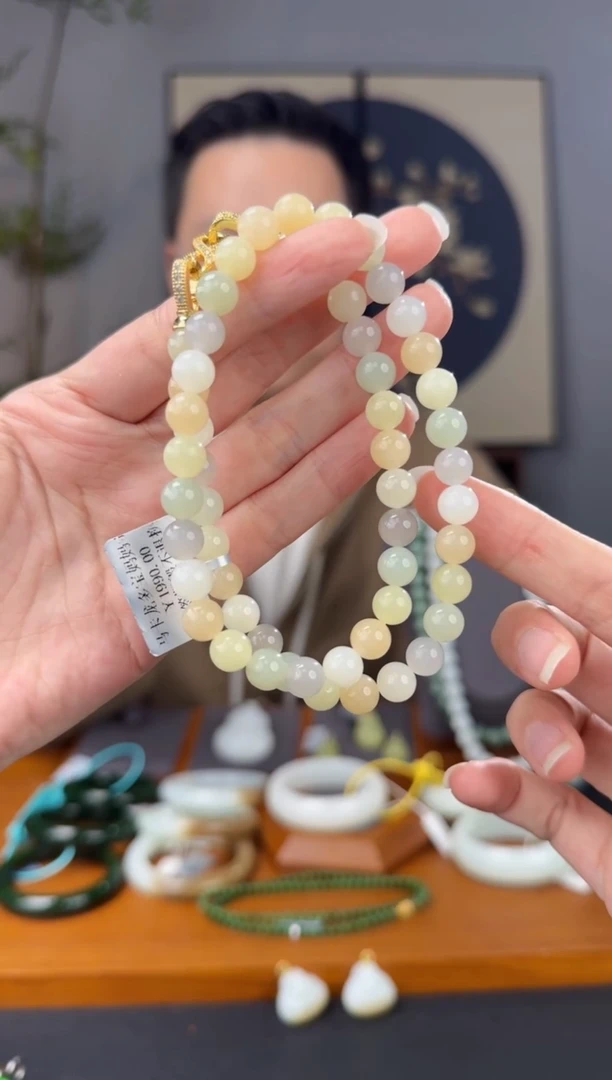 颈饰未镶嵌和田玉马卡龙多宝妈妈链卡