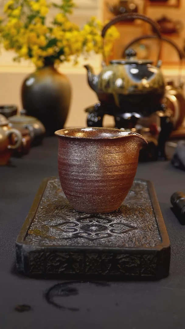 茶壶紫砂纯自然柴烧