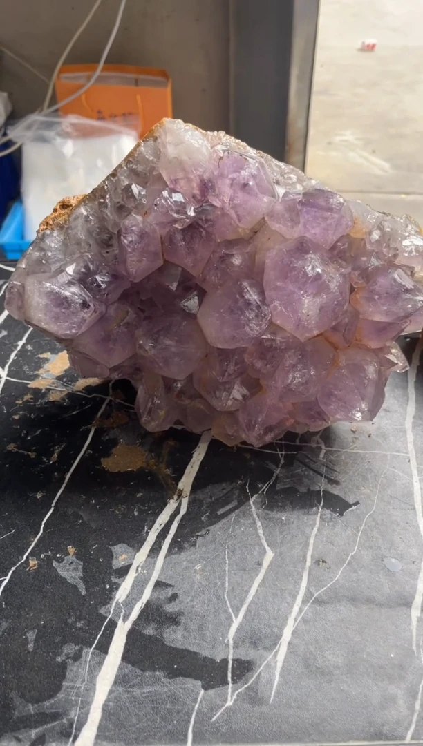 【闪购商品】紫晶原石未镶嵌天然紫水晶原石摆件拍2单99发1