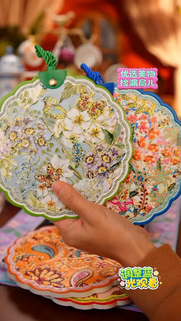 Miss甜甄选好物分享-陶瓷隔热垫2只装蓝色绿色16cm直径