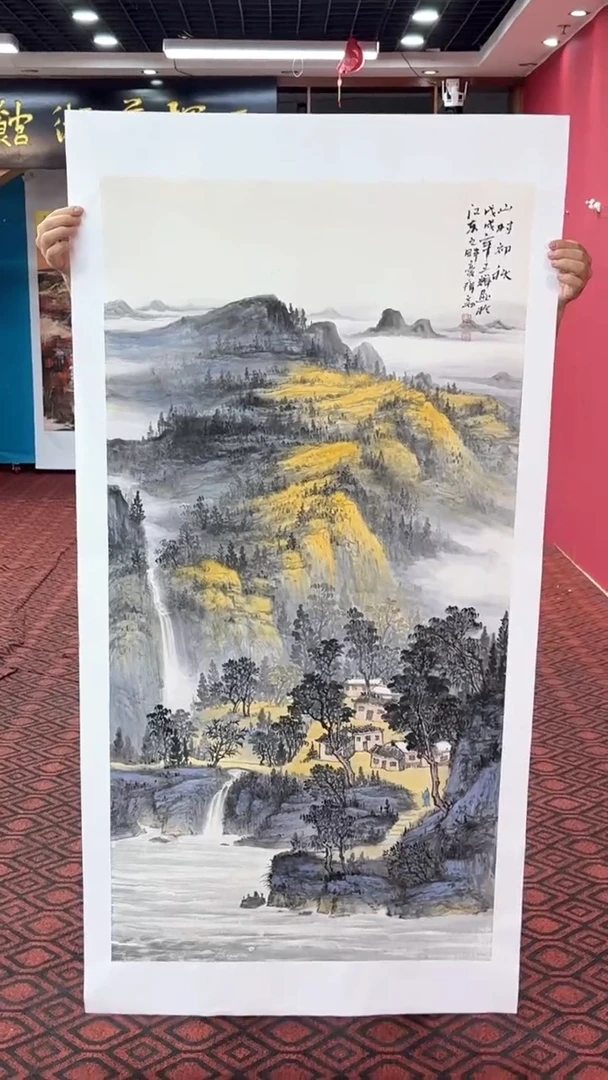 国画国画绘画山水花鸟