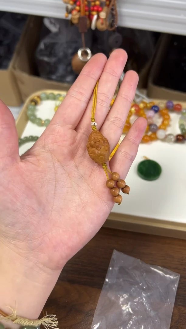 手串橄榄核橄榄核财姥爷编制款挂件[0820]