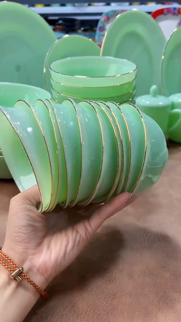 玉瓷4.5英寸饭碗10个景德镇餐具