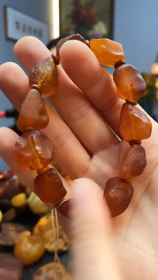 手链琥珀未镶嵌手串