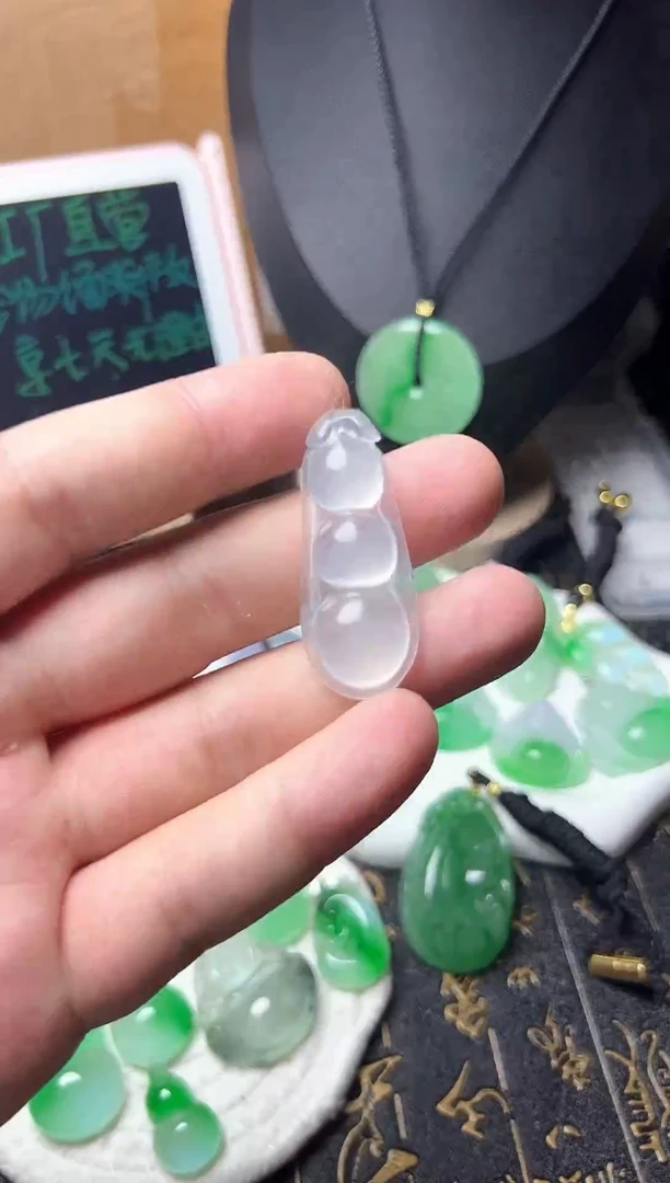 颈饰未镶嵌翡翠所见即所得，一图一物