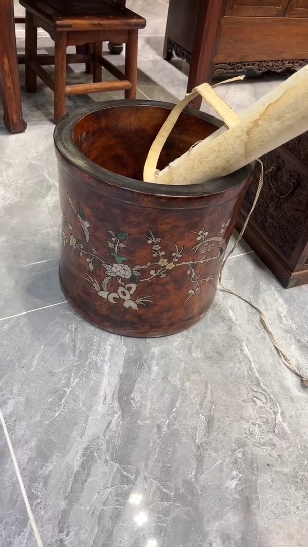 木高*喜鹊登梅 画桶