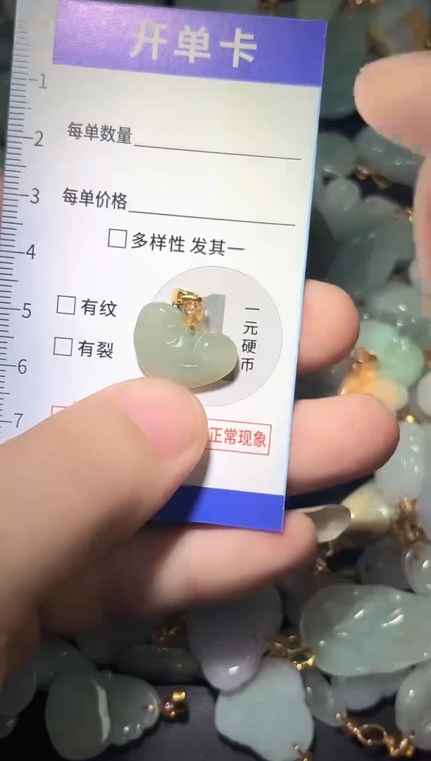 颈饰未镶嵌翡翠天然A货翡翠