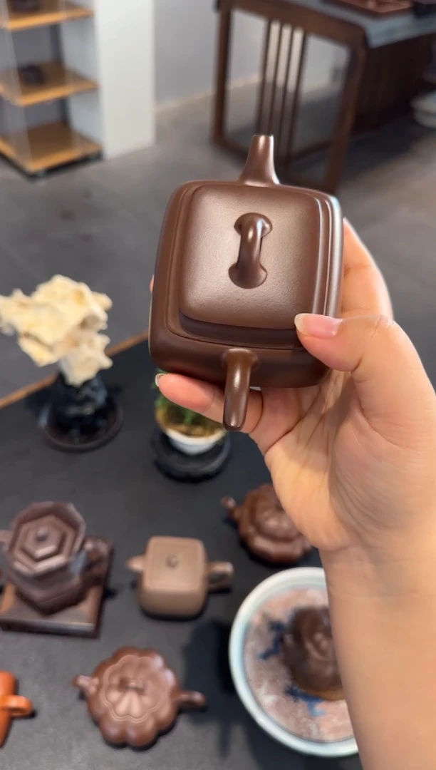 茶壶紫砂忠长四方 紫砂壶