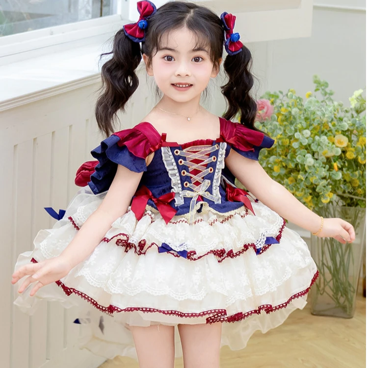 【丸子专属】四季款公主裙连衣裙宝宝甜美白雪公主礼服公主裙2528