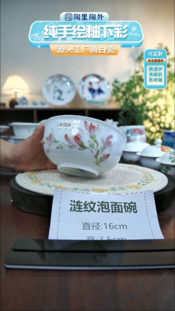 碗景德镇手工手绘陶瓷LW209