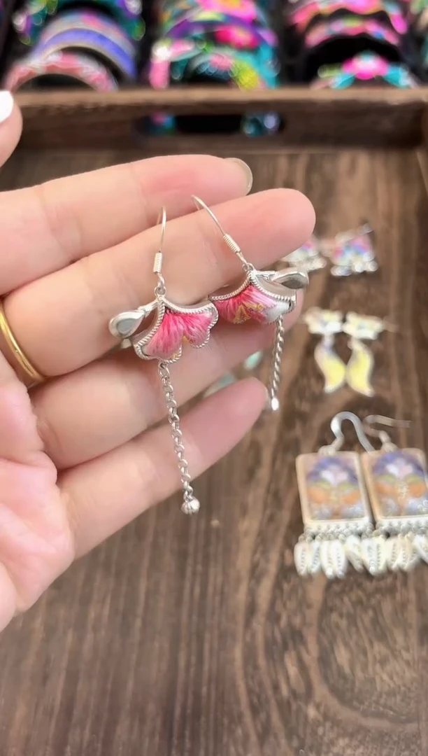 织绣艺枝独绣老绣饰品226