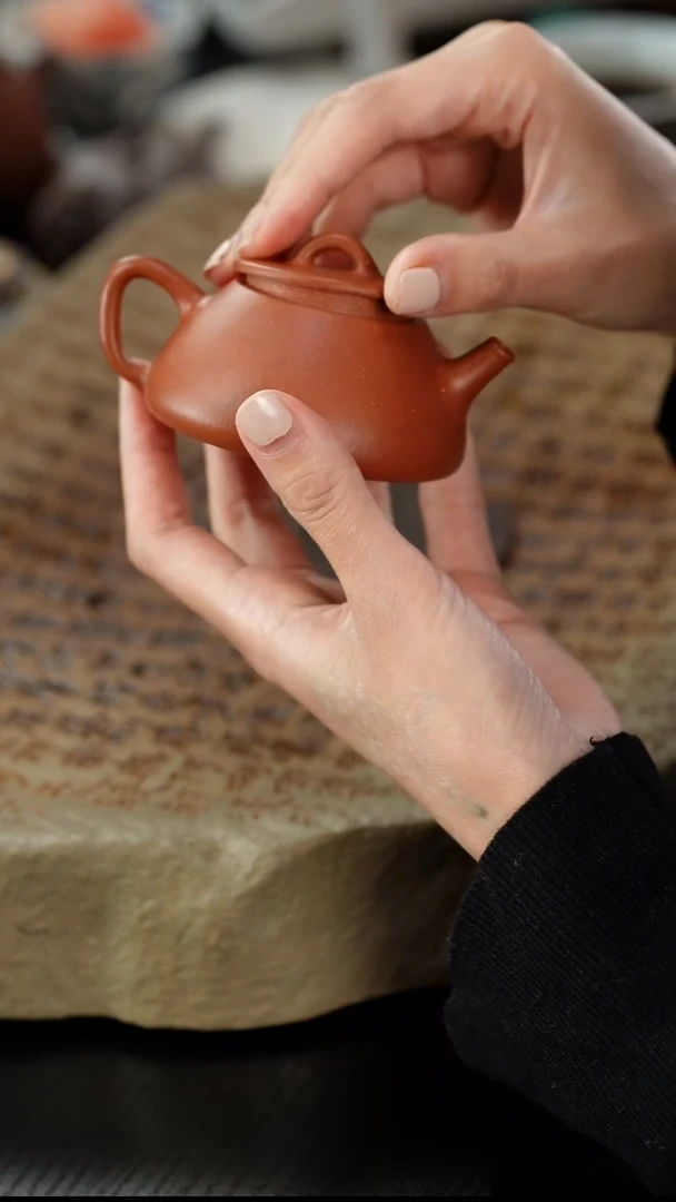 茶壶紫砂lx降坡平盖小纳瓢110cc