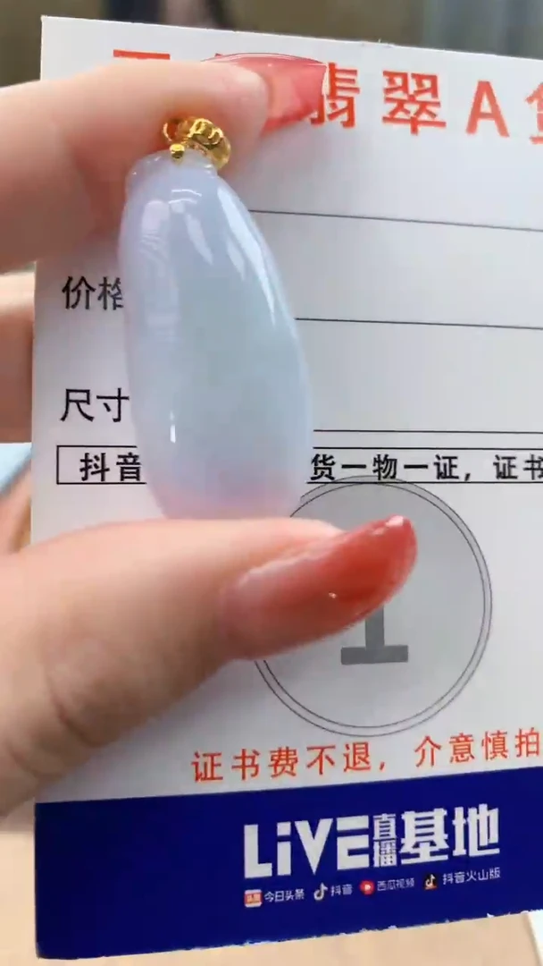 颈饰未镶嵌翡翠天然A货翡翠挂件