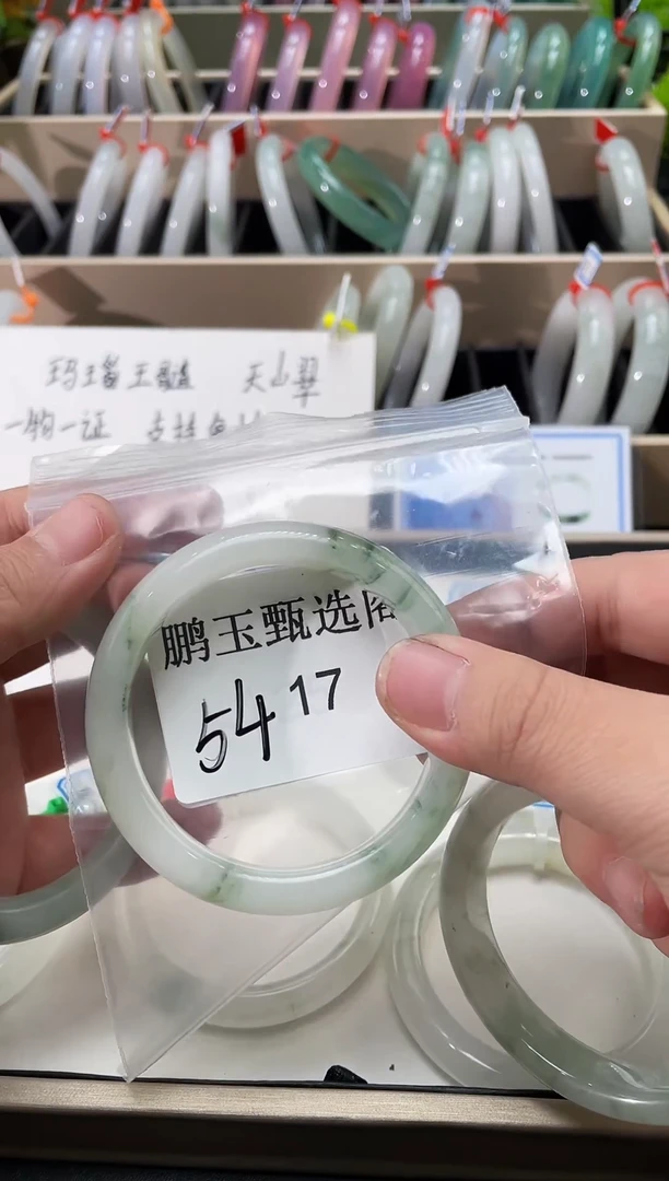 【闪购商品】石英质玉手镯未镶嵌天山翠
