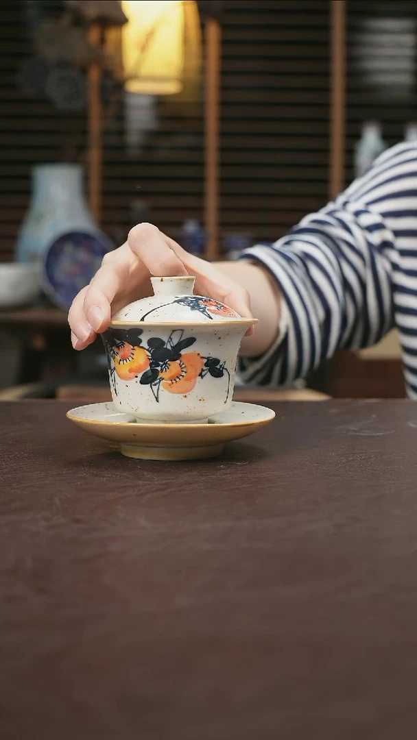 杯景德镇陶瓷杯碗柴烧多人