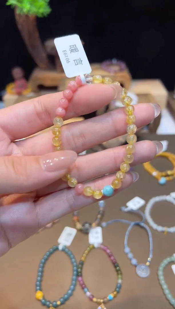 水晶手链未镶嵌手饰@@E6106