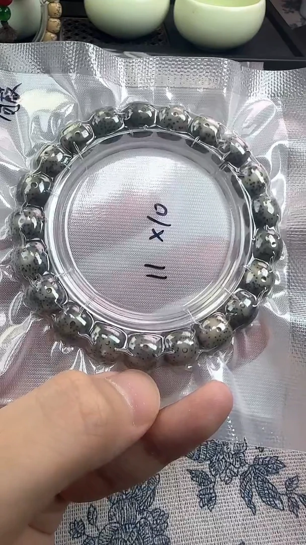手串星月菩提20石玉料糯冰单圈11×10高透精工福利
