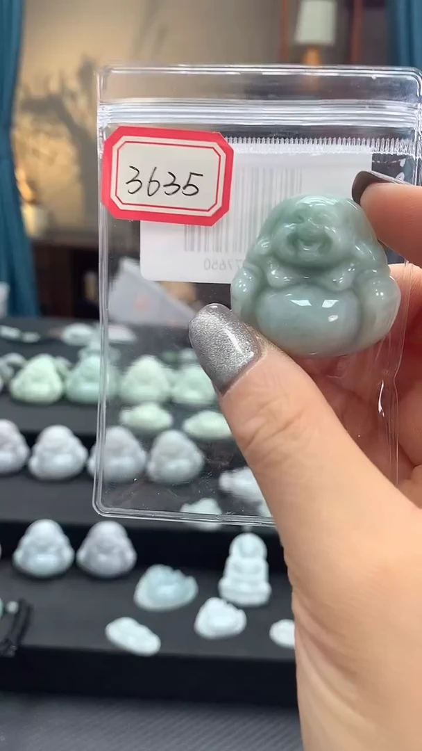 颈饰未镶嵌翡翠佛公3635