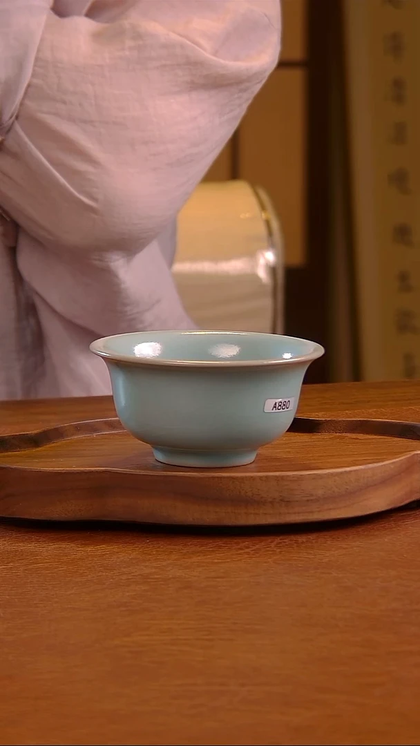 瓷片880号 压手杯  微二   杨