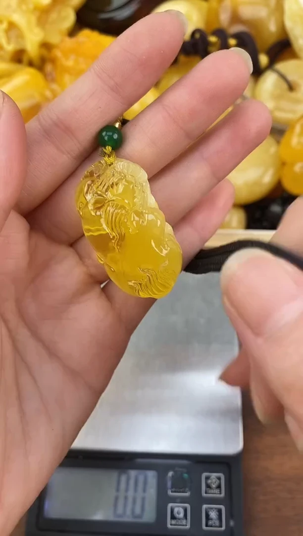 裸石琥珀未镶嵌天然琥珀蜜蜡