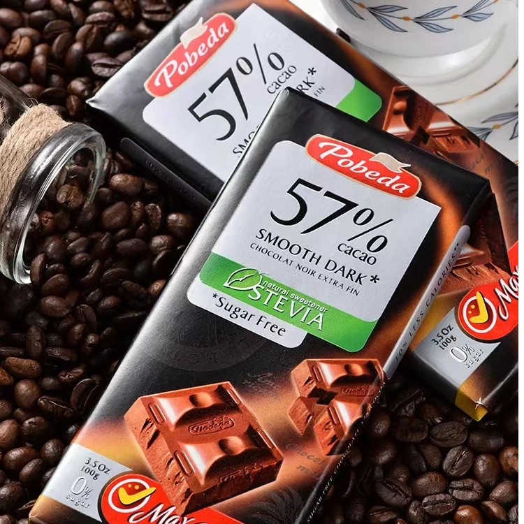 【3板】俄罗斯巧可胜牌纯可可巧克力100克/块【临期商品低价销售】