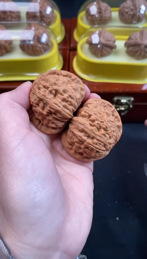 把件文玩核桃白狮子44尺F334