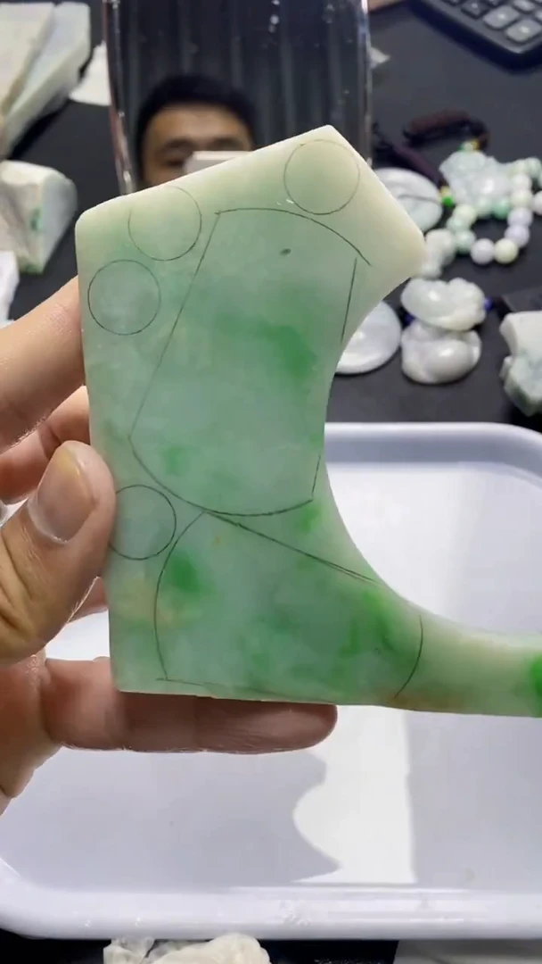 裸石翡翠天然缅甸A货【海】020