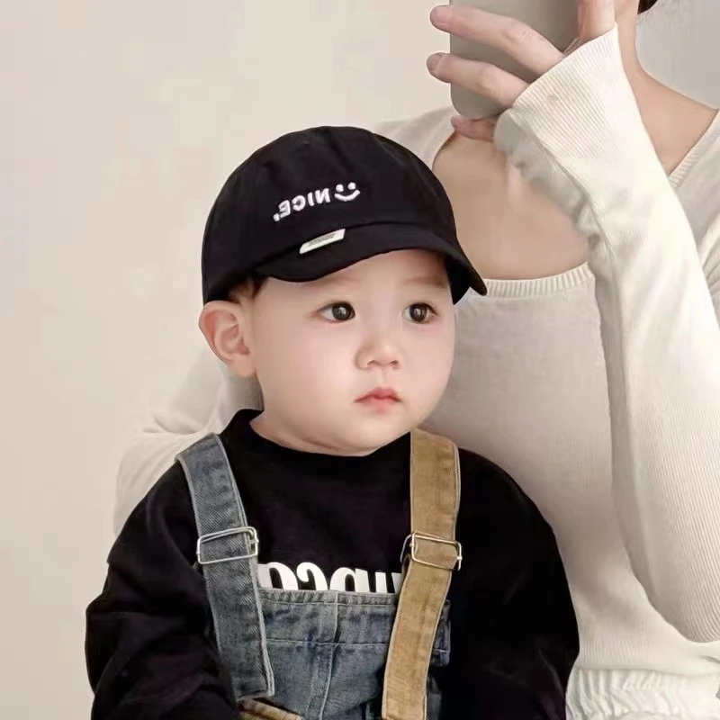 日系宝宝帽子春秋季鸭舌帽婴幼儿休闲短檐棒球帽男女童遮阳防晒帽