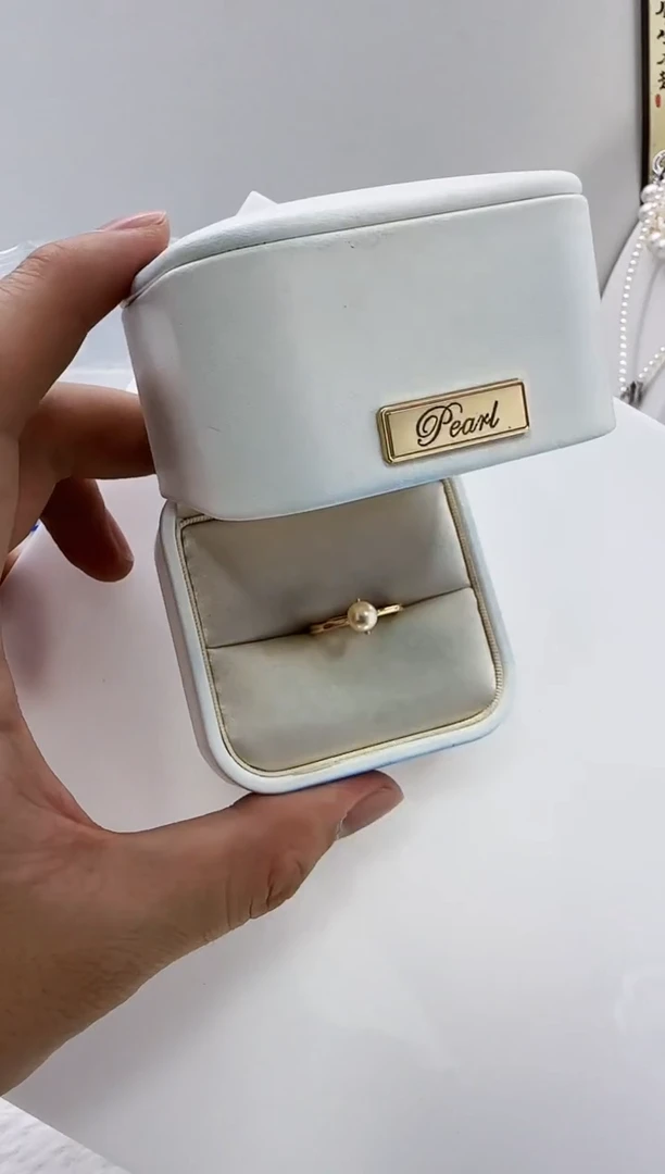 【闪购商品】海水珍珠DA银S925镶嵌c1022 羽皇金戒指6