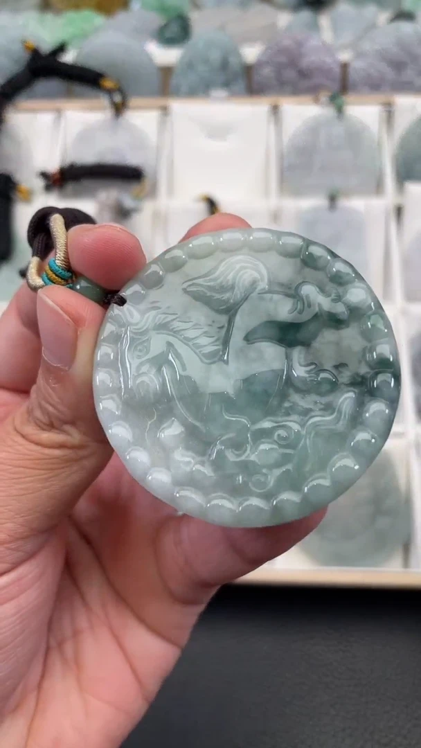 颈饰未镶嵌翡翠天然缅甸翡翠A货453