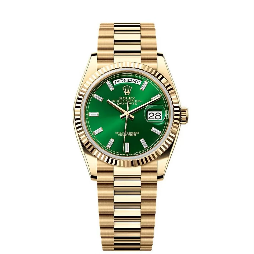 未使用 Rolex/劳力士 星期日历型m128238 绿冰糖 全新未使用