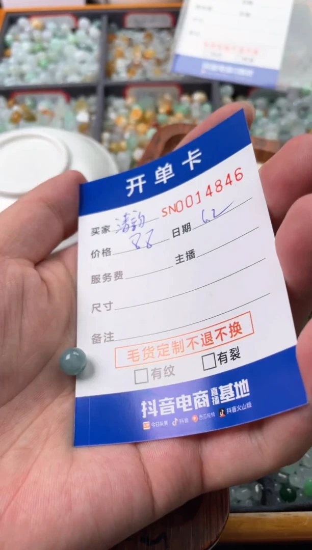翡翠未镶嵌颈饰00014846