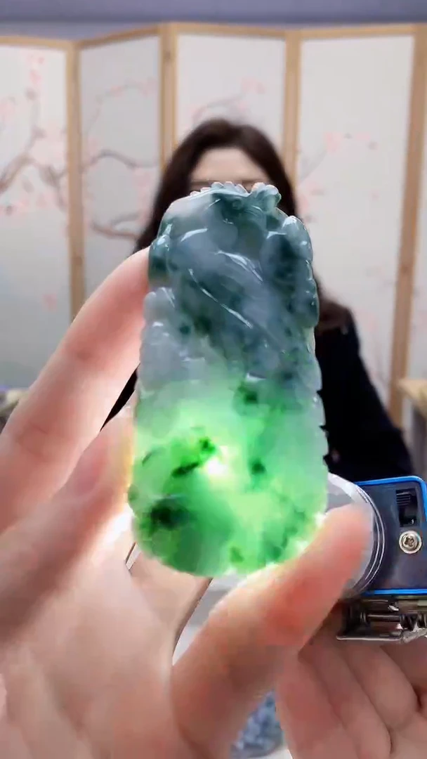 未镶嵌定制翡翠4829ry-毛货挂件50