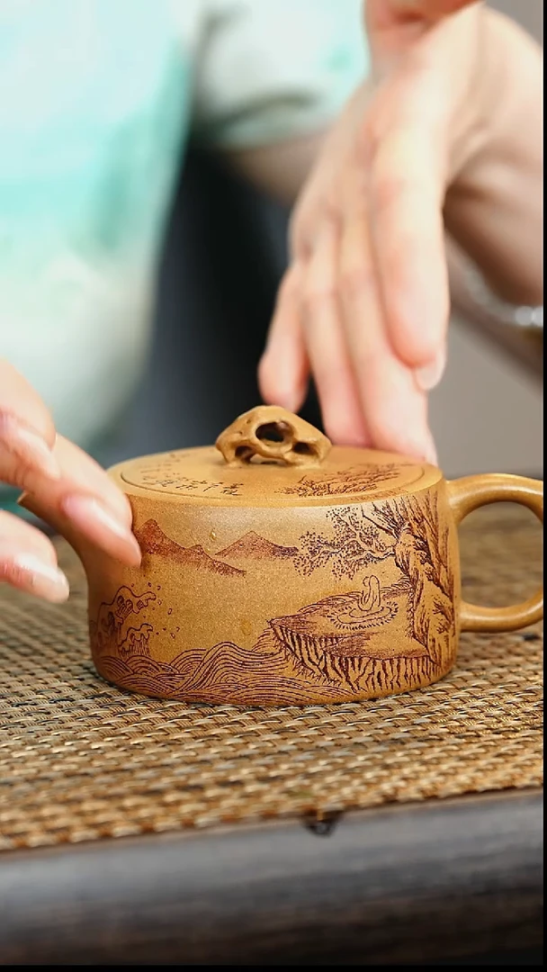 茶壶紫砂宜兴紫砂壶            21（黄金段
