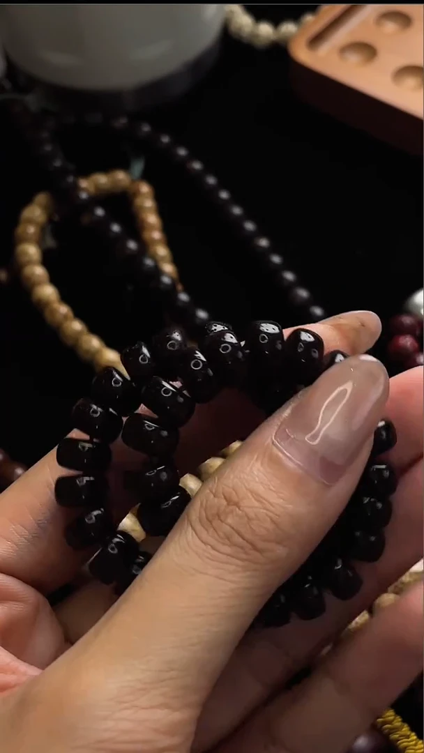 手串星月菩提?****?精工级赤金药片8.8*4.8手串