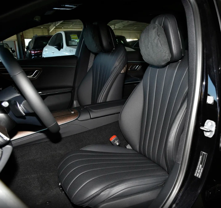 适用于奔驰E300L专车专用汽车坐垫羊皮绒材质四季通用超薄透气