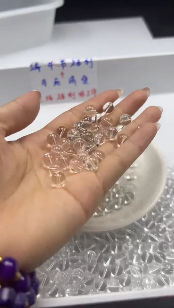 未镶嵌颈饰水晶晶w189白水晶8mm*30颗