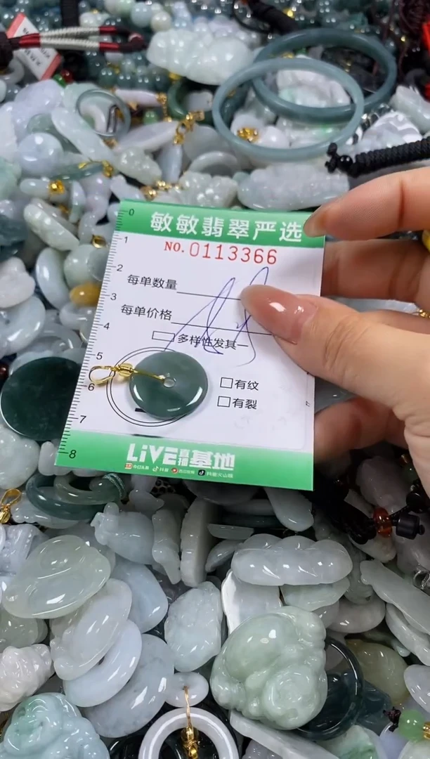 【闪购商品】翡翠颈饰未镶嵌闪购0113366多样性发其一