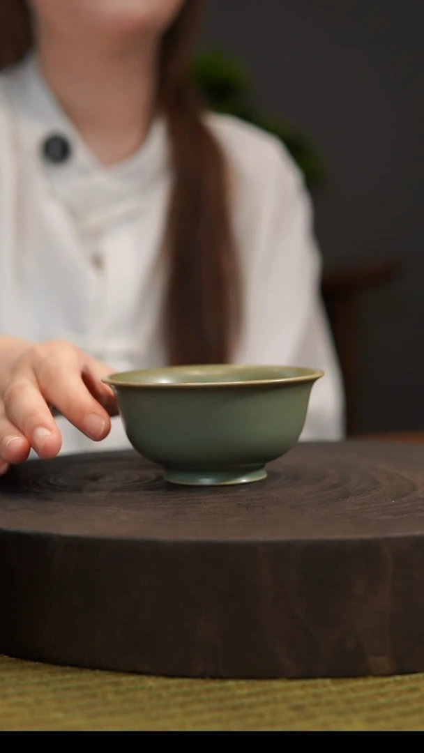 杯子压手杯 汝州原产地  原矿老釉