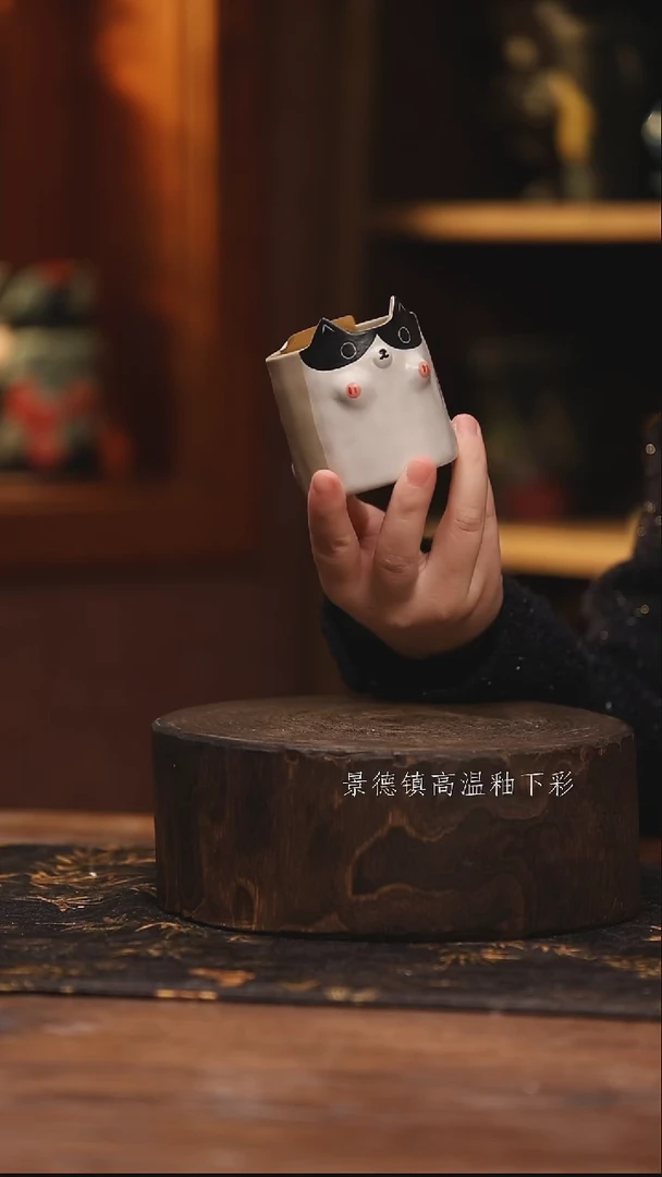 陶瓷景德镇高温釉下手绘陶瓷@L427@