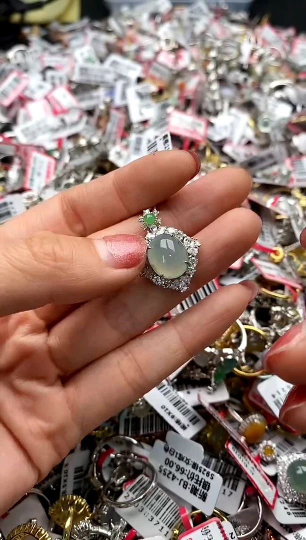 【闪购商品】翡翠戒指银S925镶嵌5555555      0