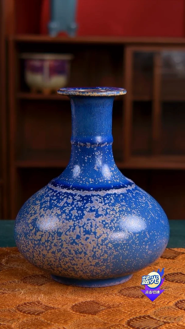 孤品梁青杨钧瓷炭烧花器