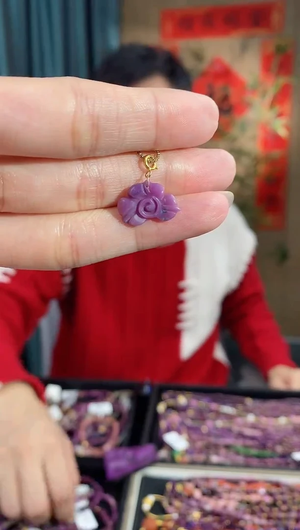 【闪购商品】苏纪石（舒俱来）吊坠(不含链)18K金镶嵌806