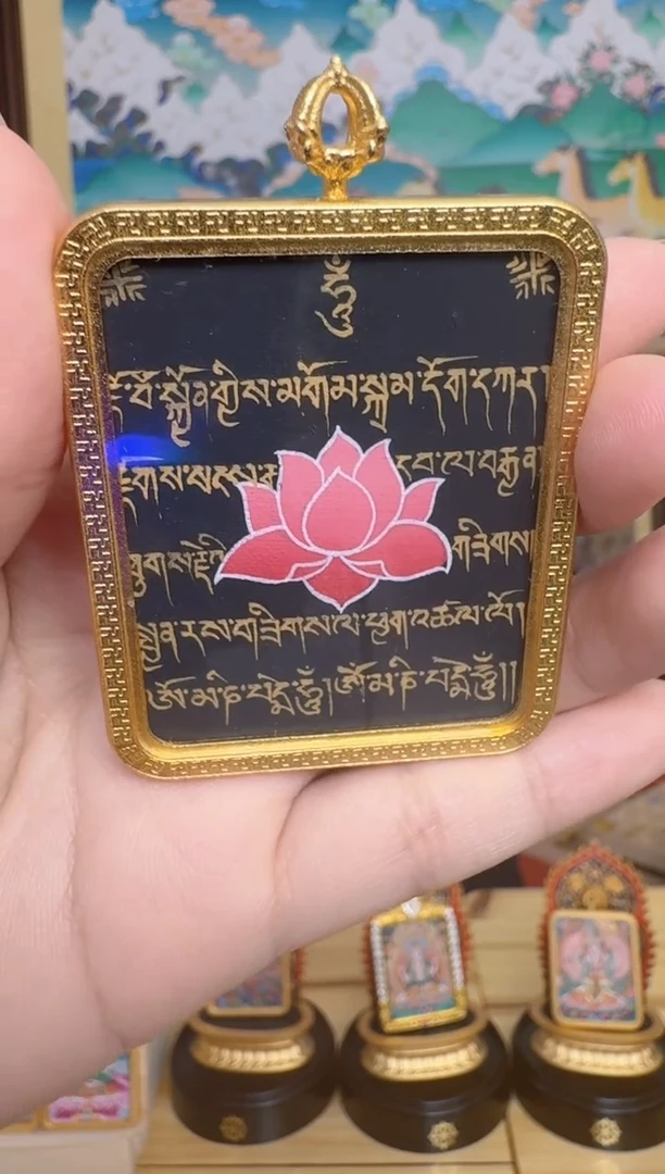 吊坠五条-热贡纯手绘