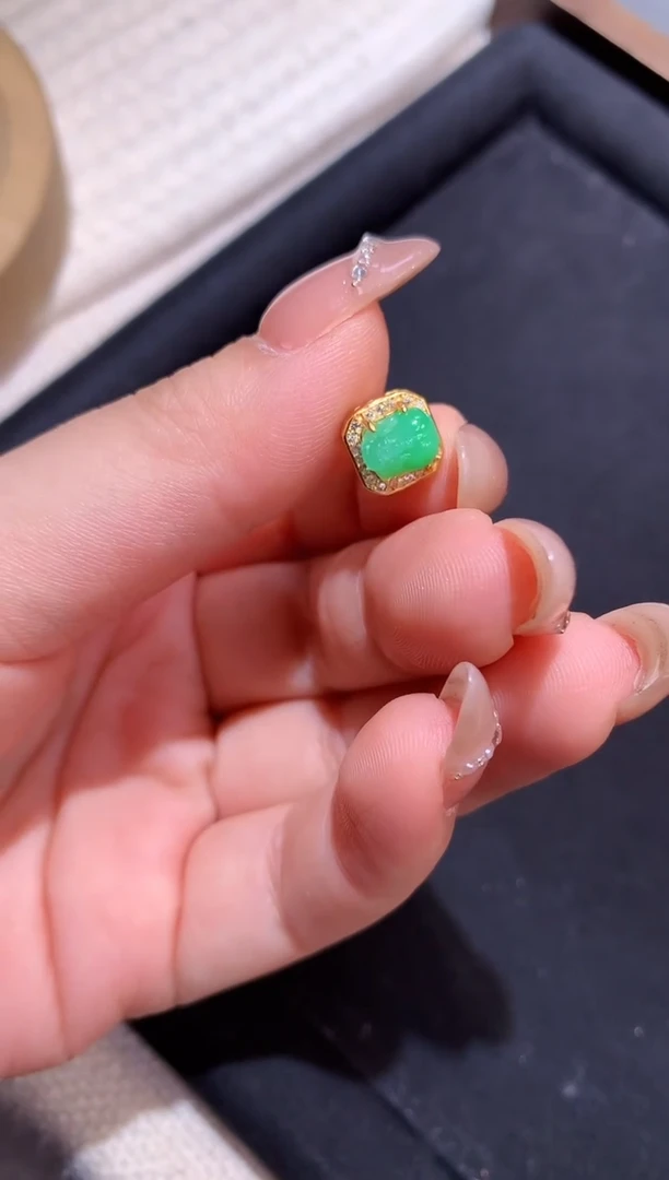 吊坠(不含链)银S925镶嵌翡翠貔貅