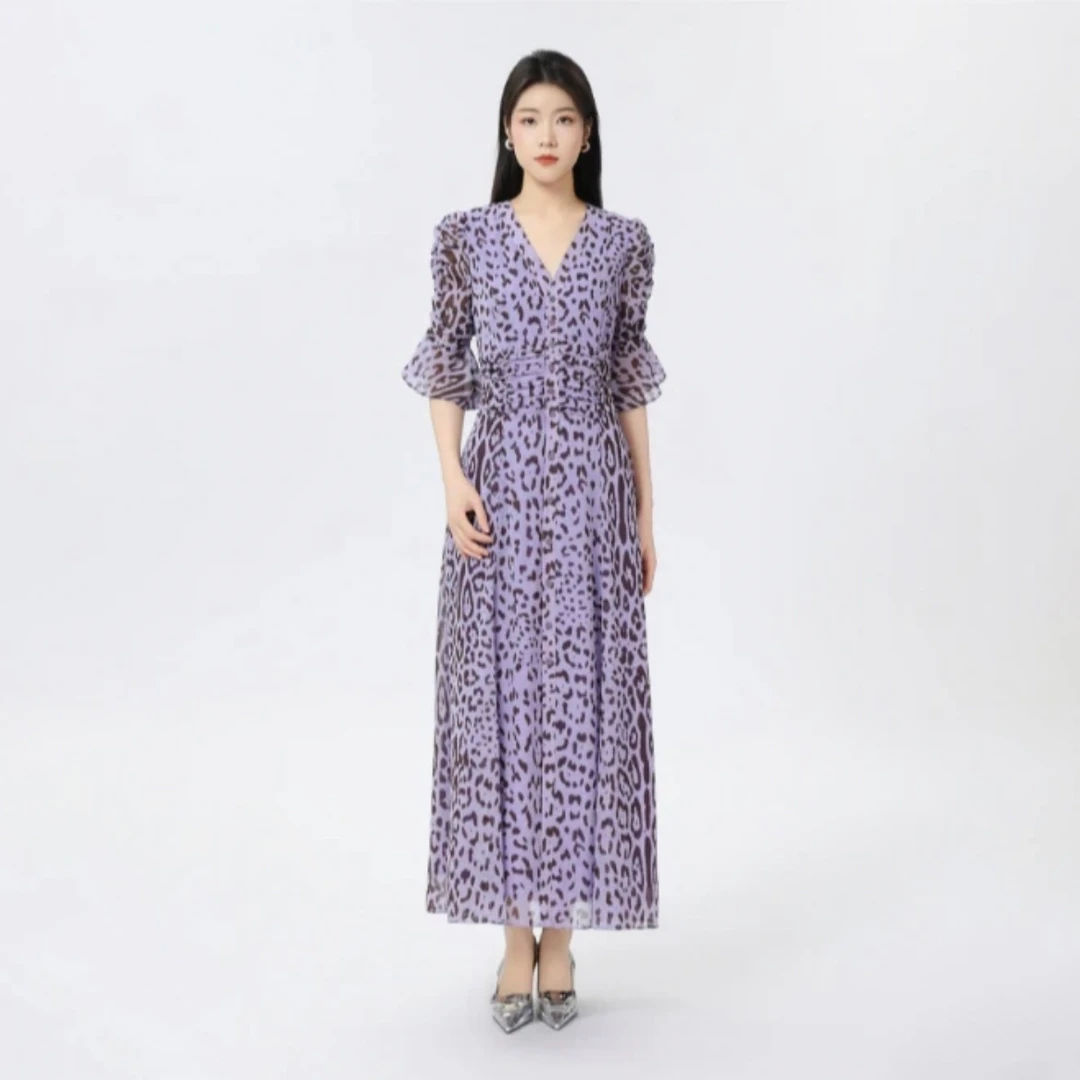 AMASS/阿玛施新款设计师款长裙优雅气质法式茶歇裙550040