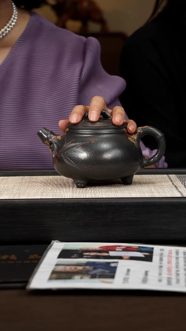 茶壶紫砂【P040】春竹  400c  ZLM