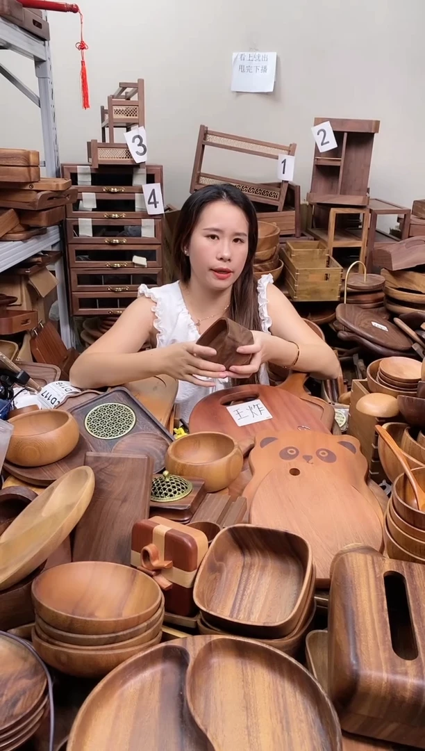 南美胡桃木无盖牙线盒