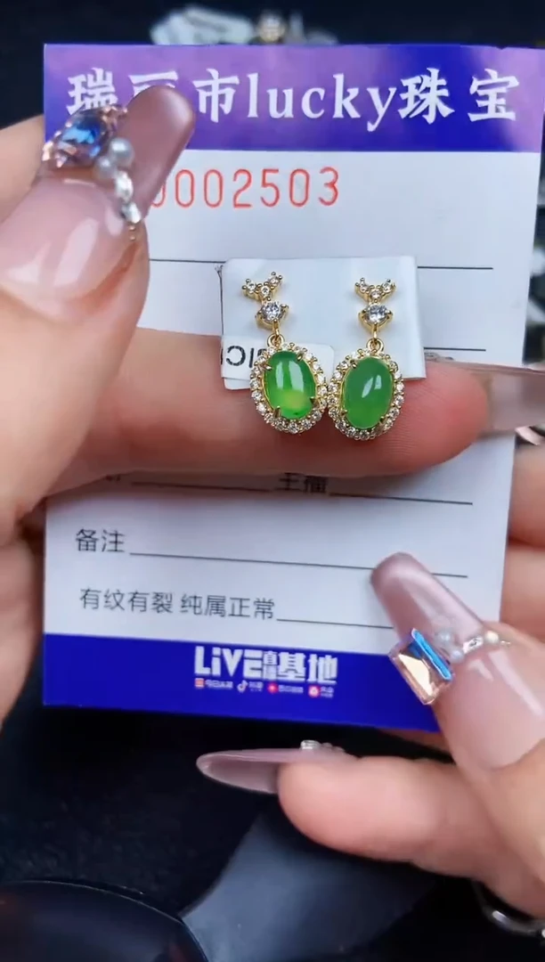 翡翠银S925镶嵌颈饰2503