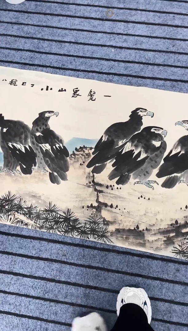 精品四尺花鸟作品